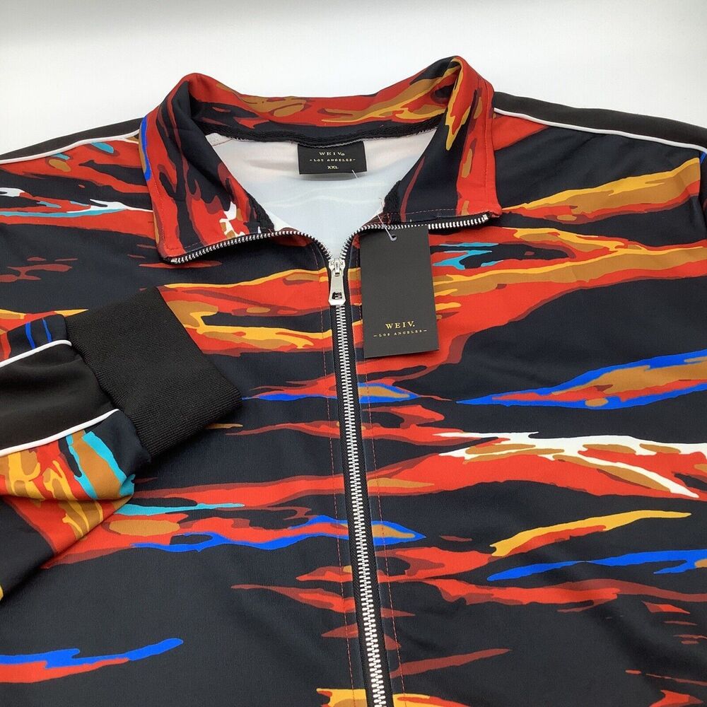 WEIV Los Angeles Mens Long Sleeve‎ Full Zip Jacket Size XXL NWT